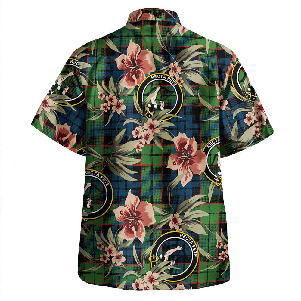 Clan Fletcher Family Modern Tartan Crest Badge Aloha Hawaiian Shirt Tropical Old Style DF97 Fletcher Family Modern Tartan Tartan Today   