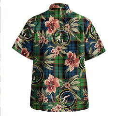 Clan Fletcher Family Modern Tartan Crest Badge Aloha Hawaiian Shirt Tropical Old Style DF97 Fletcher Family Modern Tartan Tartan Today   