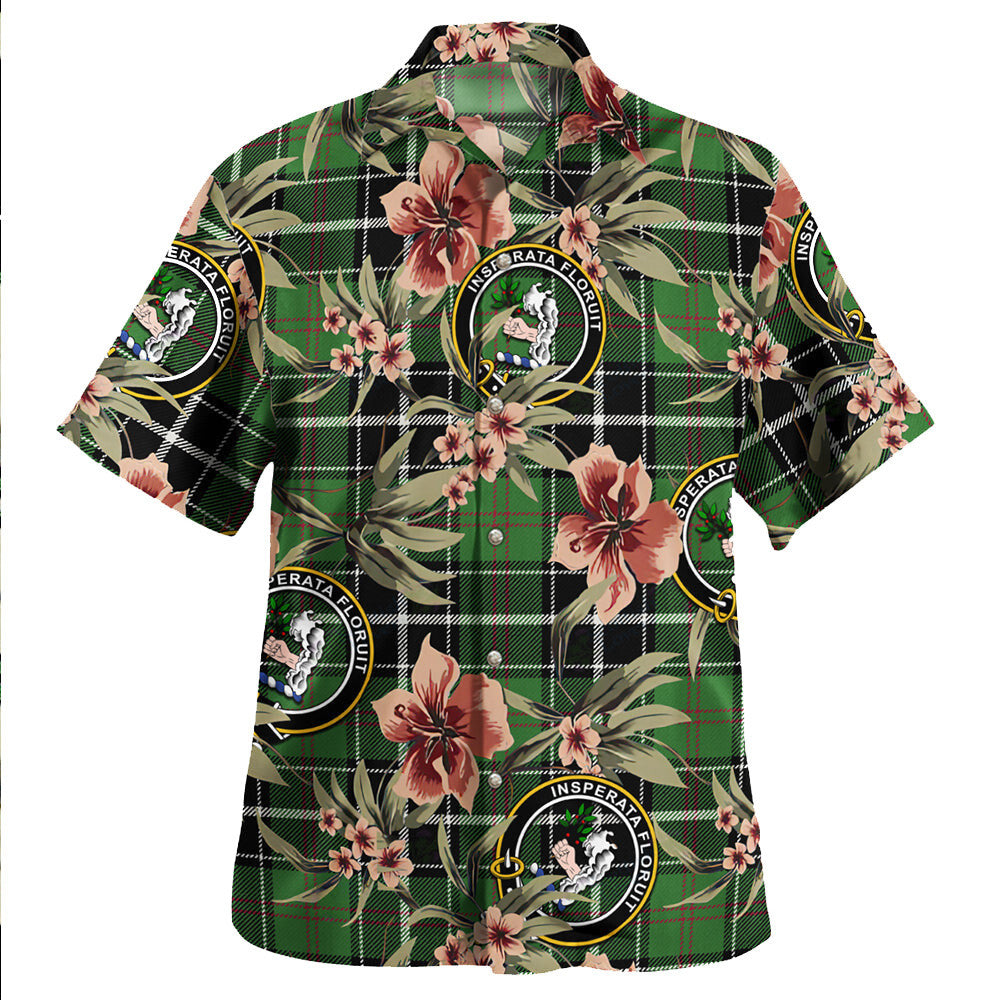 Cleghorn Ancient Tartan Clan Crest Badge Aloha Hawaiian Shirt Tropical Old Style RL55 Cleghorn Ancient Tartan Tartan Today   