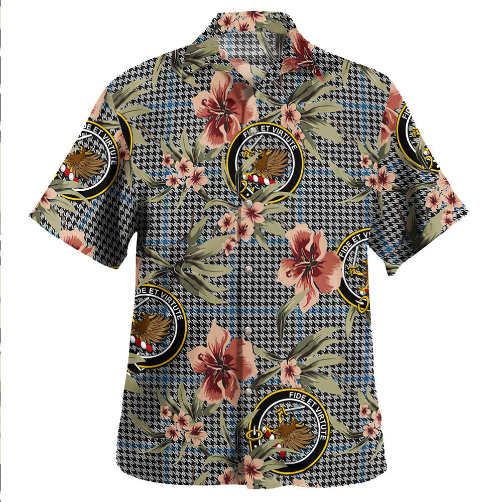 Clan Gladstone Tartan Crest Badge Aloha Hawaiian Shirt Tropical Old Style SV43 Gladstone Tartan Tartan Today   