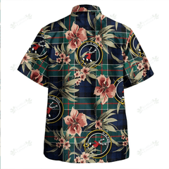 Clan Colquhoun (Cowans) Modern Tartan Crest Badge Aloha Hawaiian Shirt Tropical Old Style PN15 Colquhoun (Cowans) Modern Tartan Tartan Today   