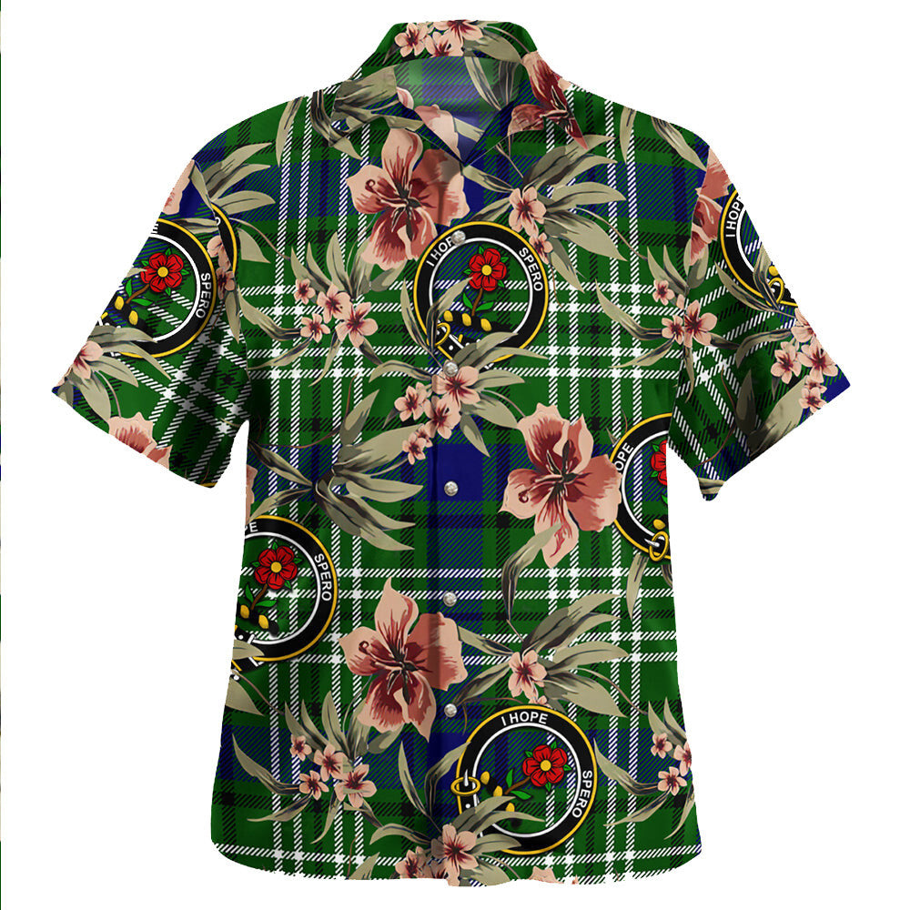 Clan Learmonth Tartan Crest Badge Aloha Hawaiian Shirt Tropical Old Style JG31 Learmonth Tartan Tartan Today   