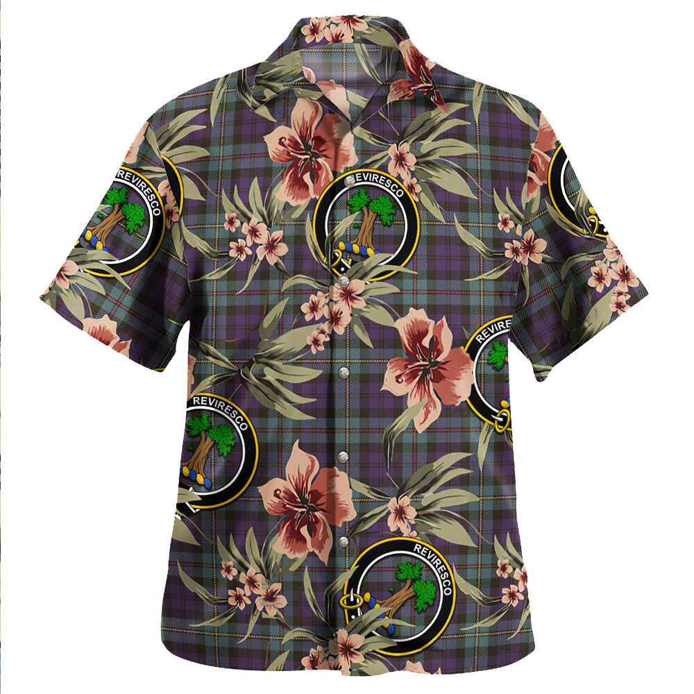 Clan MacEwan Weathered Tartan Crest Badge Aloha Hawaiian Shirt Tropical Old Style VE16 MacEwan Weathered Tartan Tartan Today   