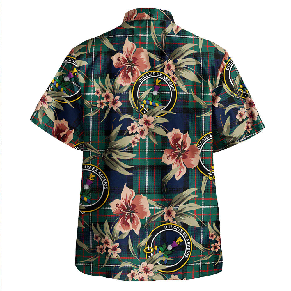 Clan Ferguson Modern Tartan Crest Badge Aloha Hawaiian Shirt Tropical Old Style KJ58 Ferguson Modern Tartan Tartan Today   