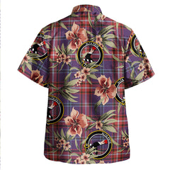 Clan Glenn Weathered Tartan Crest Badge Aloha Hawaiian Shirt Tropical Old Style AW45 Glenn Weathered Tartan Tartan Today   