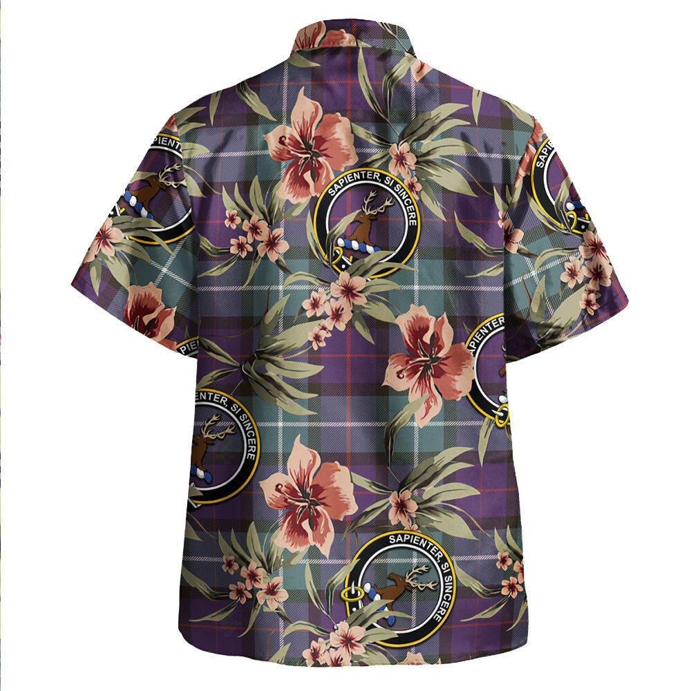 Clan Davidson Weathered Tartan Crest Badge Aloha Hawaiian Shirt Tropical Old Style ZH49 Davidson Weathered Tartan Tartan Today   