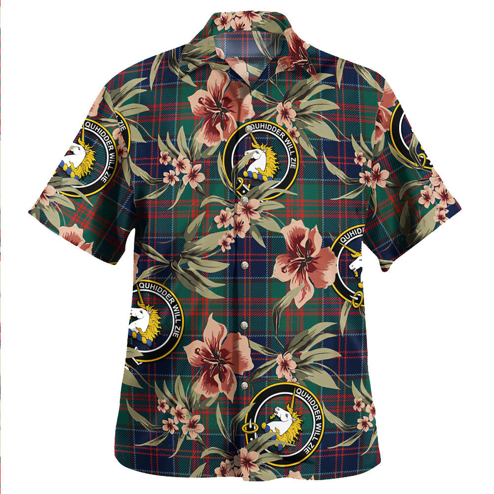 Clan Stewart of Appin Hunting Modern Tartan Crest Badge Aloha Hawaiian Shirt Tropical Old Style KB48 Stewart of Appin Hunting Modern Tartan Tartan Today   