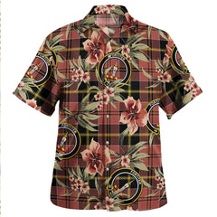 Clan MacAlister of Skye Ancient Tartan Crest Badge Aloha Hawaiian Shirt Tropical Old Style VU69 MacAlister of Skye Ancient Tartan Tartan Today   