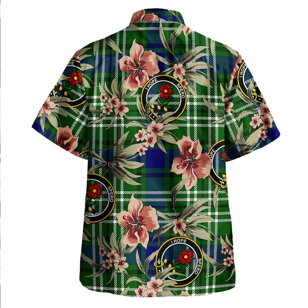 Clan Learmonth Tartan Crest Badge Aloha Hawaiian Shirt Tropical Old Style JG31 Learmonth Tartan Tartan Today   