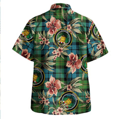 Clan Dundas Ancient Tartan Crest Badge Aloha Hawaiian Shirt Tropical Old Style PZ29 Dundas Ancient Tartan Tartan Today   