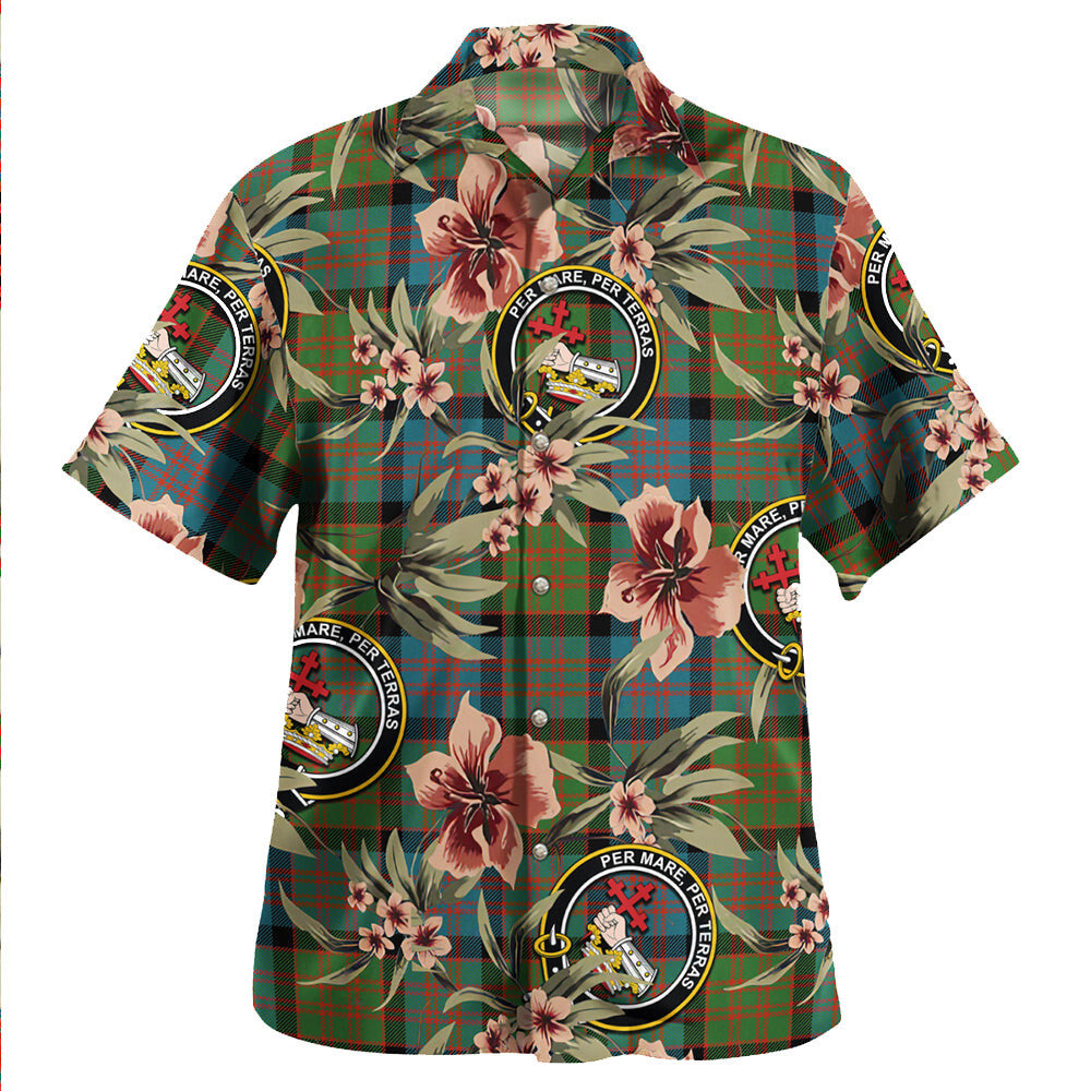 Clan MacDonald (Donald) Ancient Tartan Crest Badge Aloha Hawaiian Shirt Tropical Old Style MJ43 MacDonald (Donald) Ancient Tartan Tartan Today   