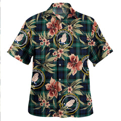 Clan Lamont Modern Tartan Crest Badge Aloha Hawaiian Shirt Tropical Old Style RH44 Lamont Modern Tartan Tartan Today   