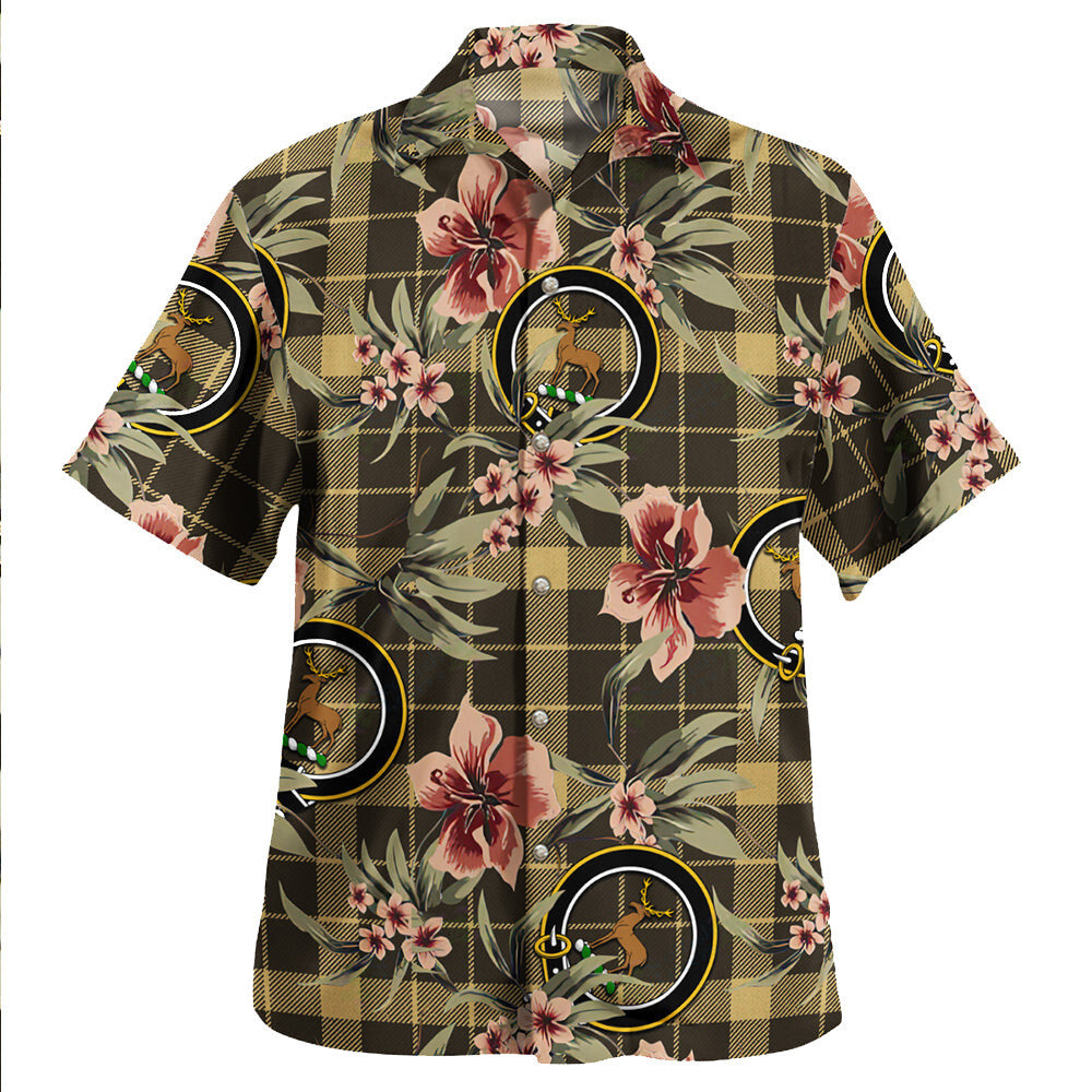 Clan Raeburn Weathered Tartan Crest Badge Aloha Hawaiian Shirt Tropical Old Style LZ41 Raeburn Weathered Tartan Tartan Today   
