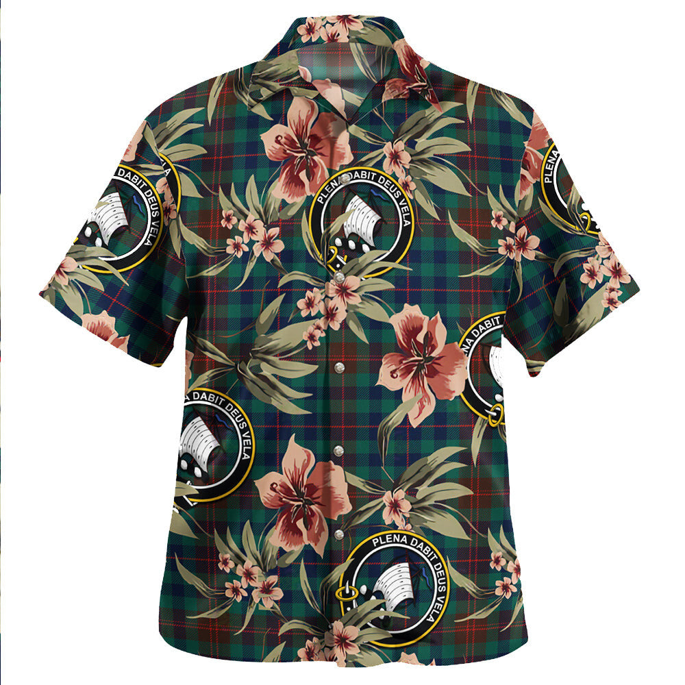 Clan Tennant Yules Modern Tartan Crest Badge Aloha Hawaiian Shirt Tropical Old Style IS10 Tennant Yules Modern Tartan Tartan Today   
