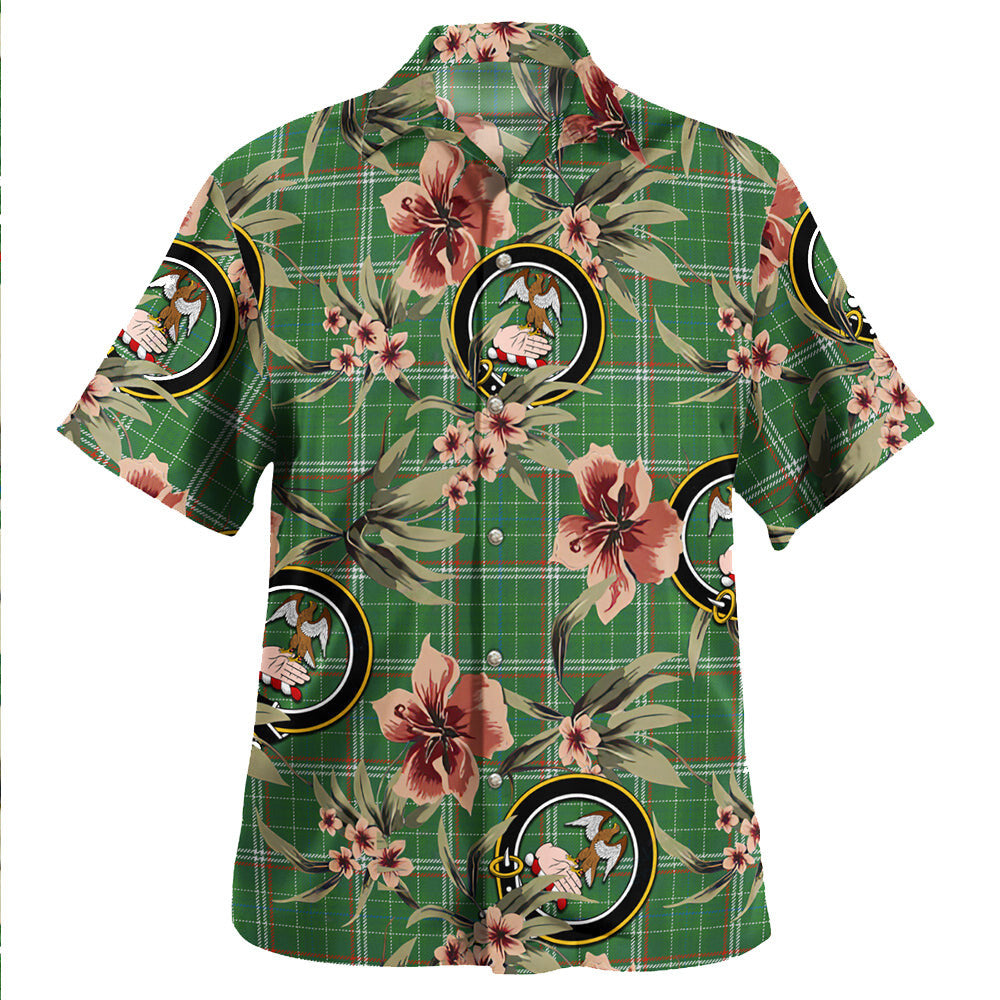 Clan Toshach Ancient Tartan Crest Badge Aloha Hawaiian Shirt Tropical Old Style AD59 Toshach Ancient Tartan Tartan Today   