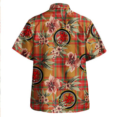 Clan MacBrair Modern Tartan Crest Badge Aloha Hawaiian Shirt Tropical Old Style CR51 MacBrair Modern Tartan Tartan Today   