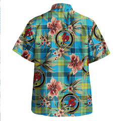 Clan Laing (Lang) Modern Tartan Crest Badge Aloha Hawaiian Shirt Tropical Old Style EK99 Laing (Lang) Modern Tartan Tartan Today   