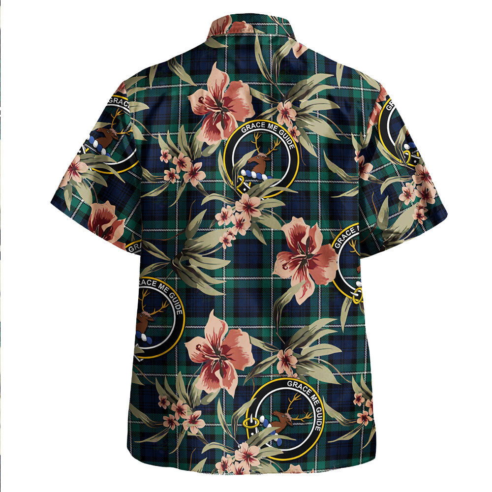 Clan Forbes Modern Tartan Crest Badge Aloha Hawaiian Shirt Tropical Old Style ZK19 Forbes Modern Tartan Tartan Today   