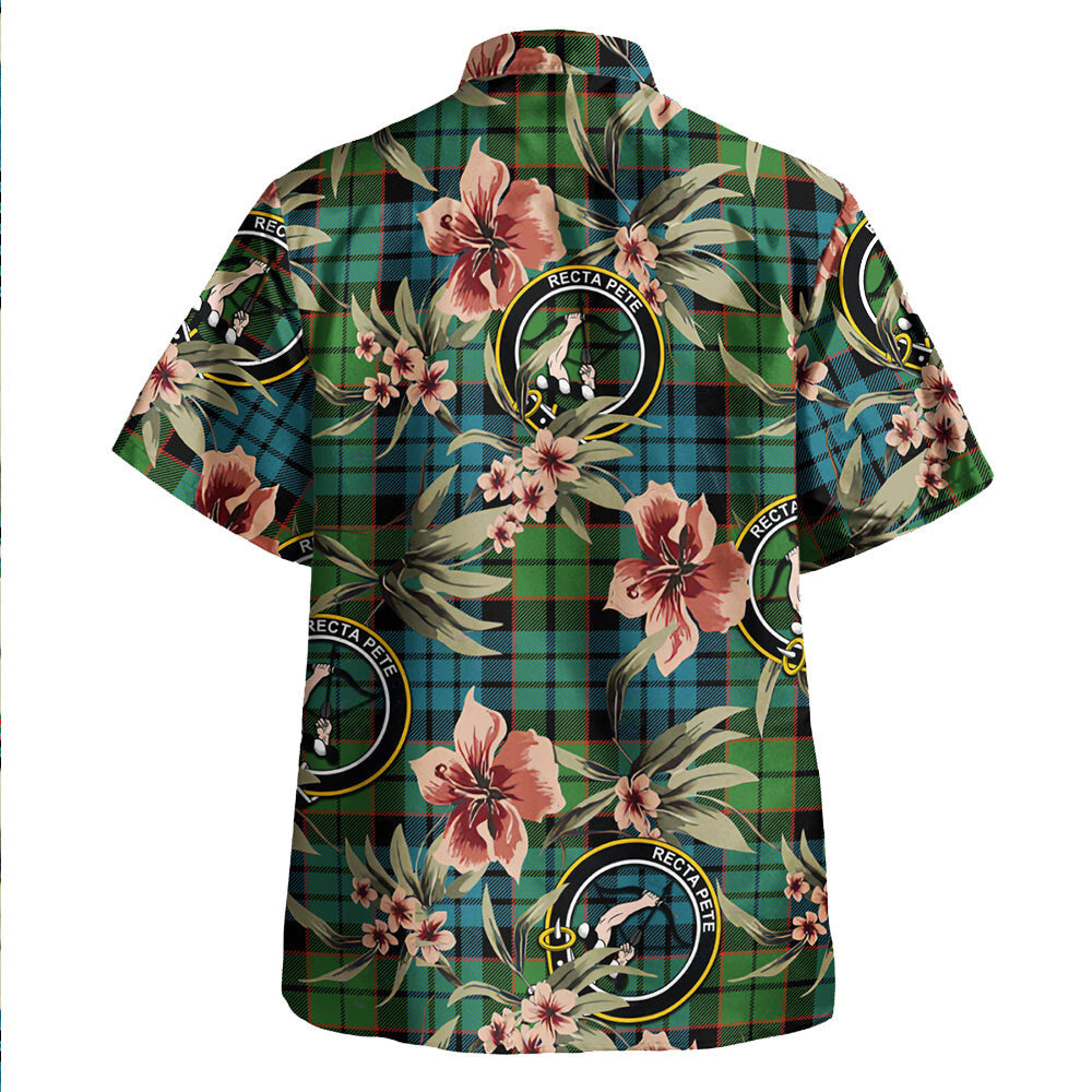 Clan Fletcher Family Ancient Tartan Crest Badge Aloha Hawaiian Shirt Tropical Old Style VK48 Fletcher Family Ancient Tartan Tartan Today   