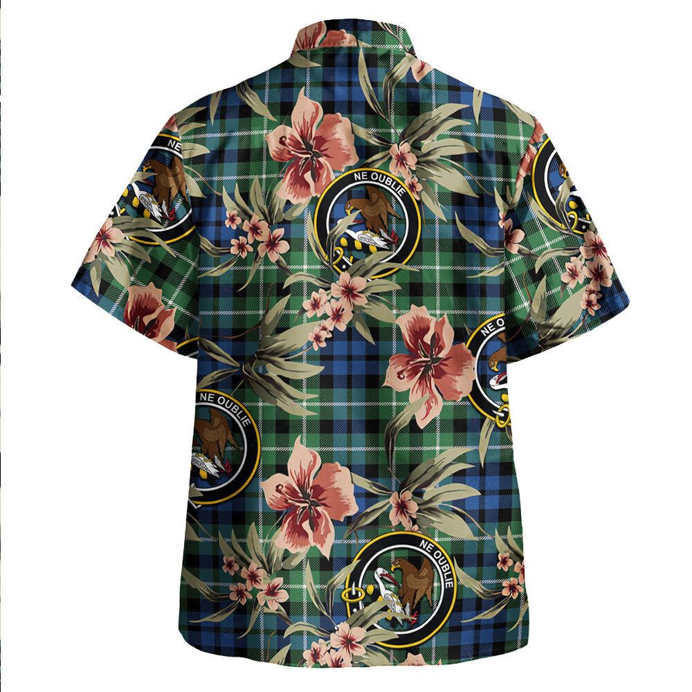 Clan Graham of Montrose Modern Tartan Crest Badge Aloha Hawaiian Shirt Tropical Old Style BL72 Graham of Montrose Modern Tartan Tartan Today   