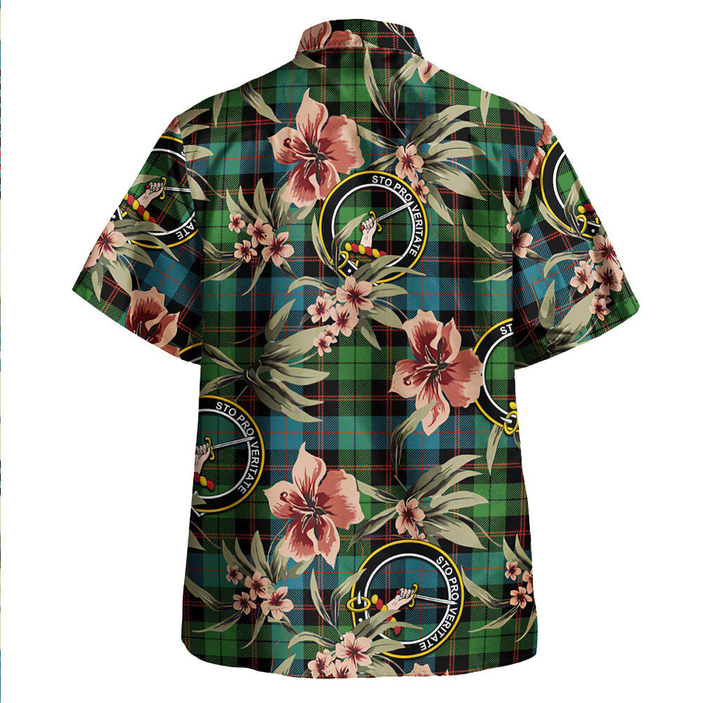 Guthrie Ancient Tartan Clan Crest Badge Aloha Hawaiian Shirt Tropical Old Style AV43 Guthrie Ancient Tartan Tartan Today   