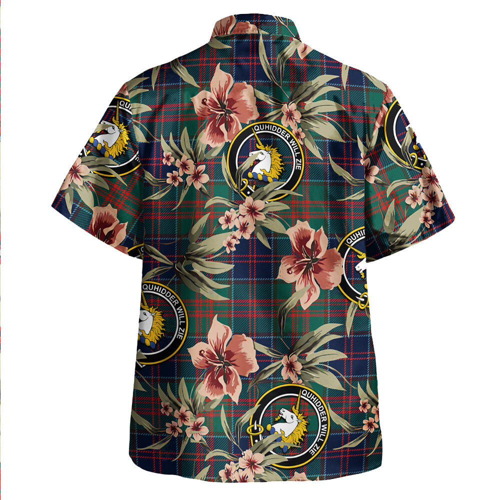 Clan Stewart of Appin Hunting Modern Tartan Crest Badge Aloha Hawaiian Shirt Tropical Old Style KB48 Stewart of Appin Hunting Modern Tartan Tartan Today   