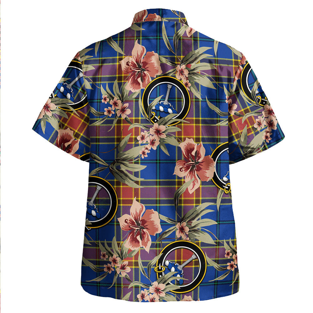 Clan Traill (Trayle) Modern Tartan Crest Badge Aloha Hawaiian Shirt Tropical Old Style UM86 Traill (Trayle) Modern Tartan Tartan Today   