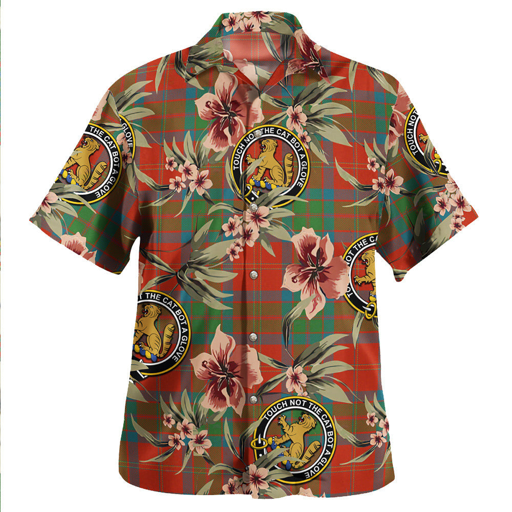 Clan MacPherson of Cluny Ancient Tartan Crest Badge Aloha Hawaiian Shirt Tropical Old Style LS58 MacPherson of Cluny Ancient Tartan Tartan Today   