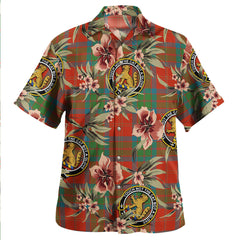 Clan MacPherson of Cluny Ancient Tartan Crest Badge Aloha Hawaiian Shirt Tropical Old Style LS58 MacPherson of Cluny Ancient Tartan Tartan Today   