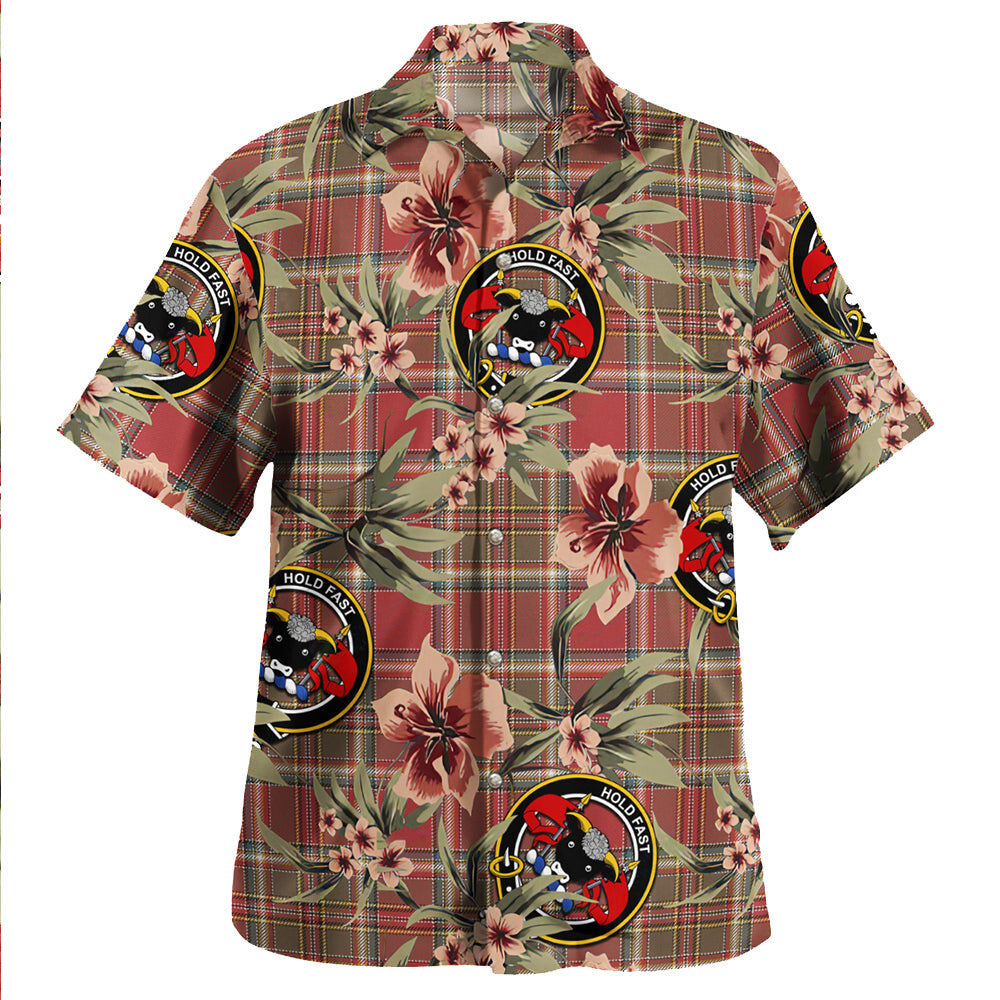 Clan MacLeod of Gesto Weathered Tartan Crest Badge Aloha Hawaiian Shirt Tropical Old Style WR70 MacLeod of Gesto Weathered Tartan Tartan Today   