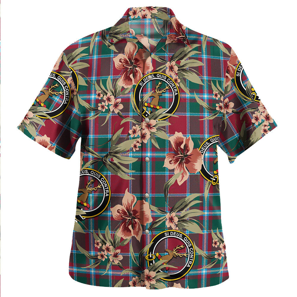 Clan Spens Modern Tartan Crest Badge Aloha Hawaiian Shirt Tropical Old Style FM86 Spens Modern Tartan Tartan Today   