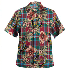 Clan Spens Modern Tartan Crest Badge Aloha Hawaiian Shirt Tropical Old Style FM86 Spens Modern Tartan Tartan Today   