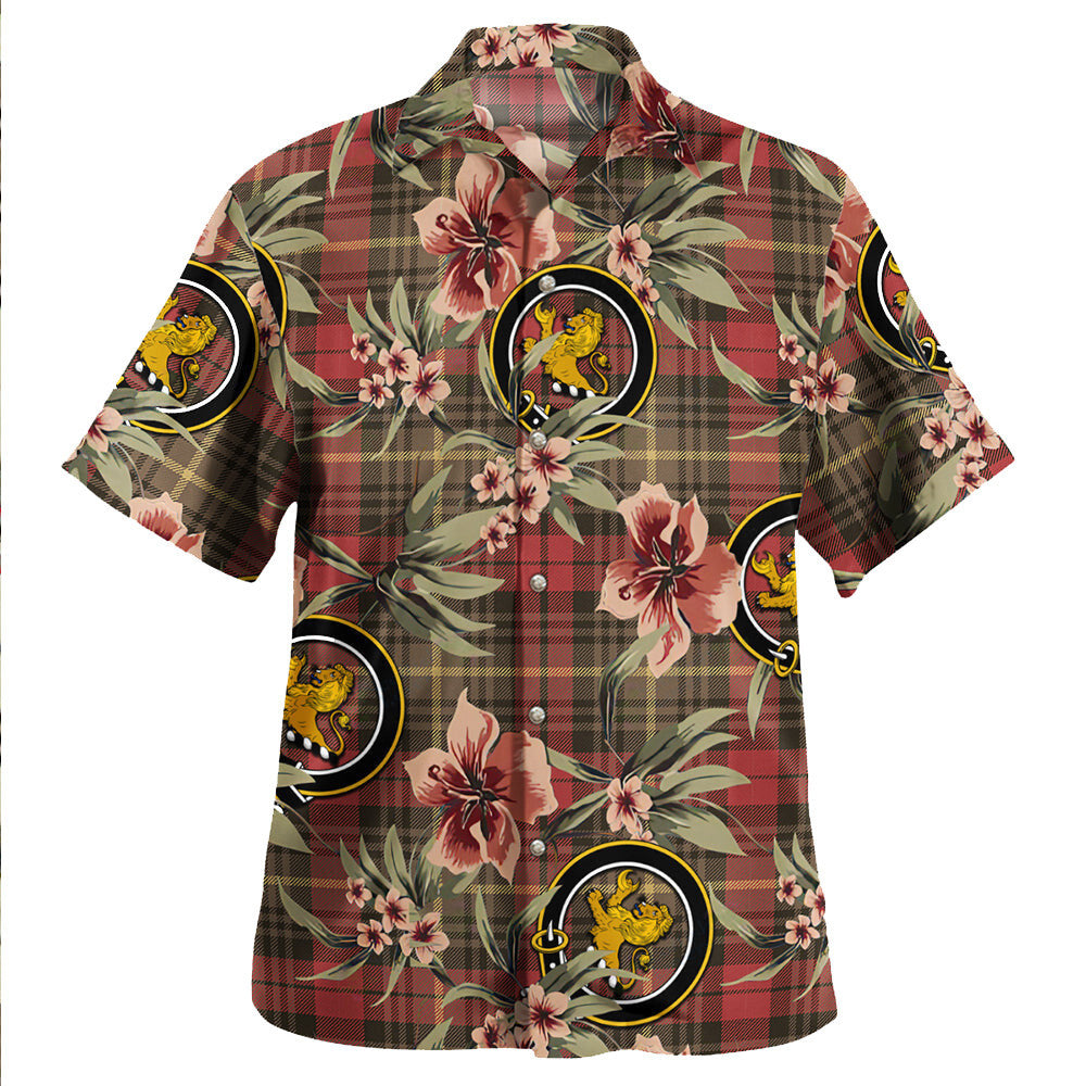Clan Martin Weathered Tartan Crest Badge Aloha Hawaiian Shirt Tropical Old Style JF39 Martin Weathered Tartan Tartan Today   