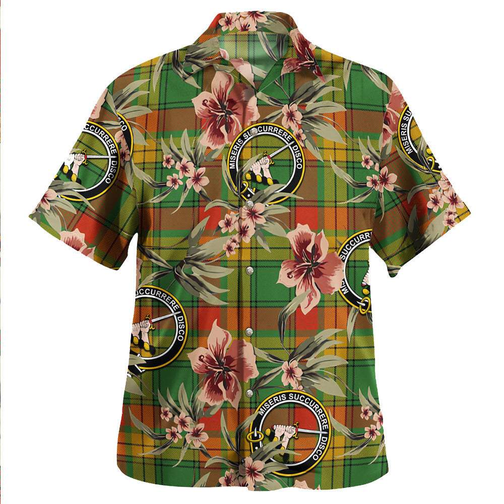 Clan MacMillan Ancient Tartan Crest Badge Aloha Hawaiian Shirt Tropical Old Style ET61 MacMillan Ancient Tartan Tartan Today   
