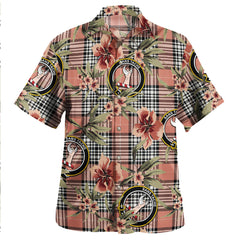 Clan Napier Rose Ancient Tartan Crest Badge Aloha Hawaiian Shirt Tropical Old Style XH83 Napier Rose Ancient Tartan Tartan Today   
