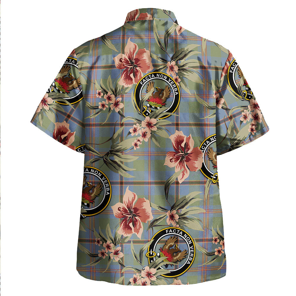 Clan Snodgrass Weathered Tartan Crest Badge Aloha Hawaiian Shirt Tropical Old Style SK47 Snodgrass Weathered Tartan Tartan Today   