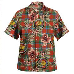 Clan Sinclair Ancient Tartan Crest Badge Aloha Hawaiian Shirt Tropical Old Style LA87 Sinclair Ancient Tartan Tartan Today   
