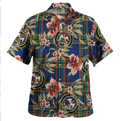 Clan Ralston UK Modern Tartan Crest Badge Aloha Hawaiian Shirt Tropical Old Style CX61 Ralston UK Modern Tartan Tartan Today   