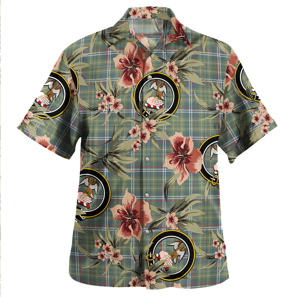 Clan Toshach Weathered Tartan Crest Badge Aloha Hawaiian Shirt Tropical Old Style OL30 Toshach Weathered Tartan Tartan Today   