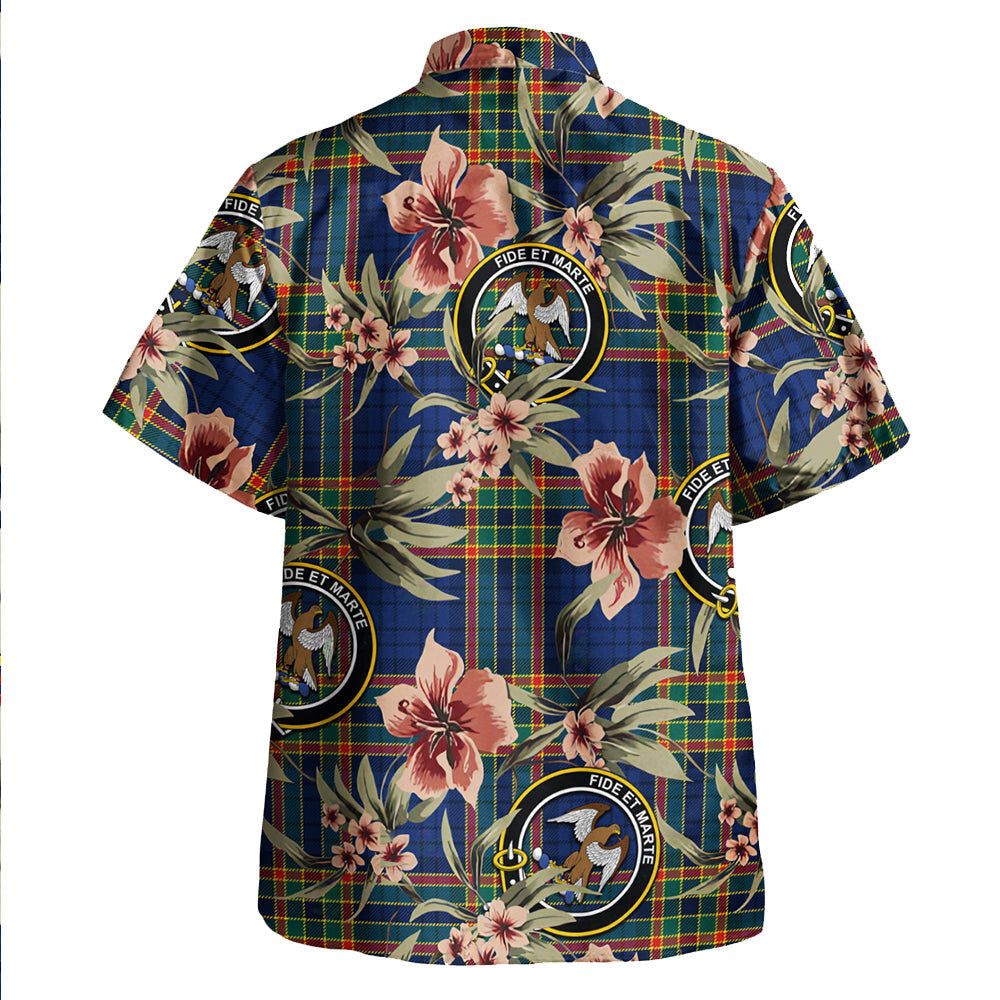 Clan Ralston UK Modern Tartan Crest Badge Aloha Hawaiian Shirt Tropical Old Style CX61 Ralston UK Modern Tartan Tartan Today   