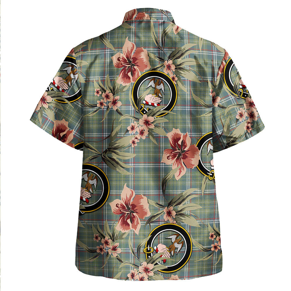 Clan Toshach Weathered Tartan Crest Badge Aloha Hawaiian Shirt Tropical Old Style OL30 Toshach Weathered Tartan Tartan Today   