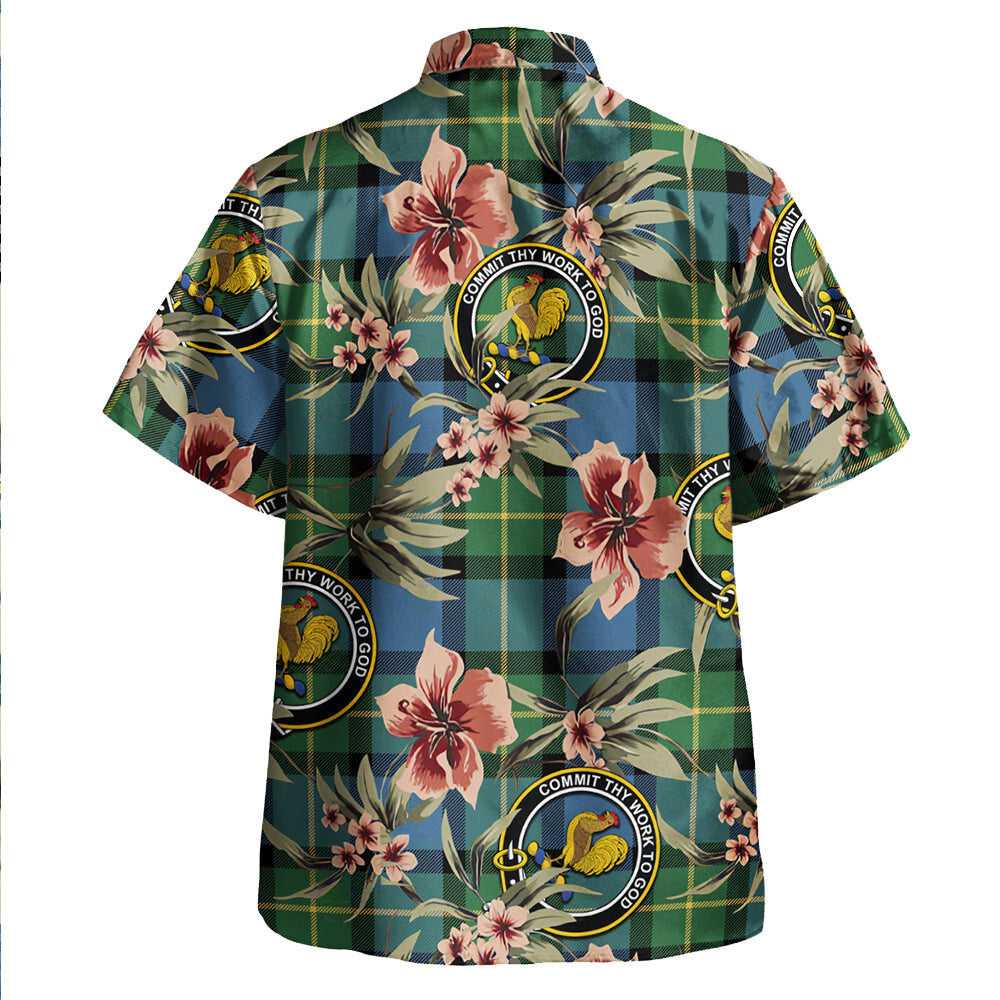 Clan Sinclair of Ulster Ancient Tartan Crest Badge Aloha Hawaiian Shirt Tropical Old Style BC74 Sinclair of Ulster Ancient Tartan Tartan Today   