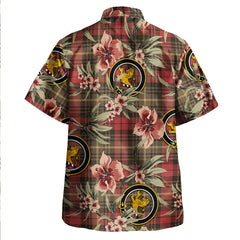 Clan Martin Weathered Tartan Crest Badge Aloha Hawaiian Shirt Tropical Old Style JF39 Martin Weathered Tartan Tartan Today   