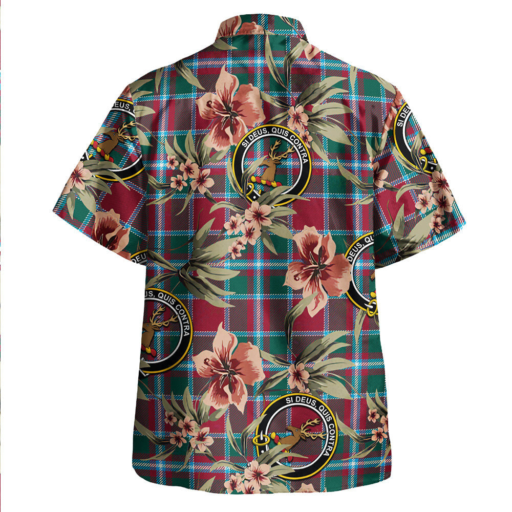Clan Spens Modern Tartan Crest Badge Aloha Hawaiian Shirt Tropical Old Style FM86 Spens Modern Tartan Tartan Today   