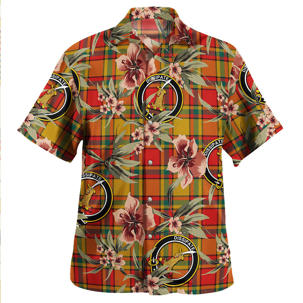 Clan Scrimgeour of Glassary Modern Tartan Crest Badge Aloha Hawaiian Shirt Tropical Old Style WA73 Scrimgeour of Glassary Modern Tartan Tartan Today   
