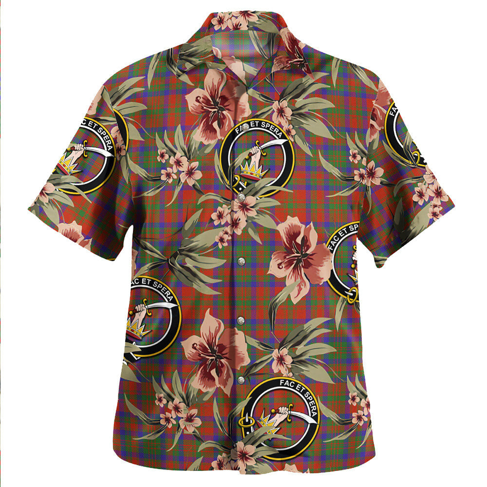 Clan Matheson Ancient Tartan Crest Badge Aloha Hawaiian Shirt Tropical Old Style ZJ69 Matheson Ancient Tartan Tartan Today   