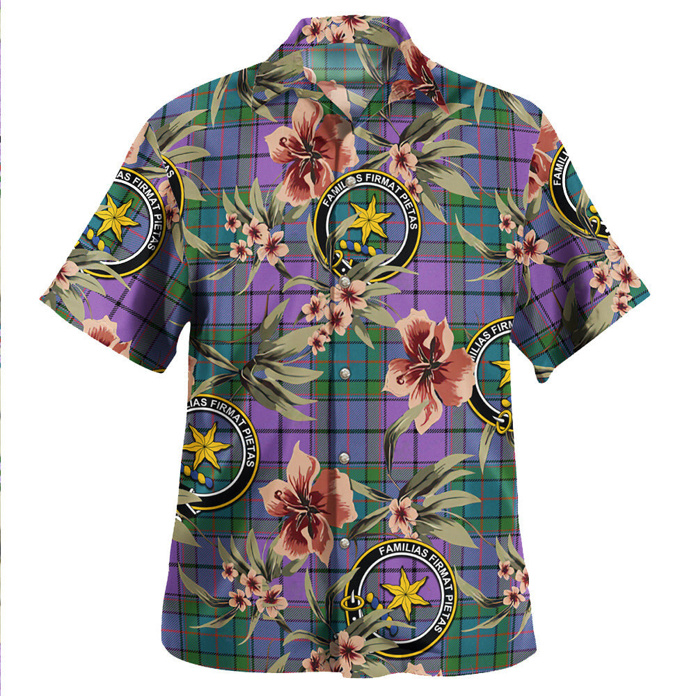 Clan Wardlaw Ancient Tartan Crest Badge Aloha Hawaiian Shirt Tropical Old Style FM38 Wardlaw Ancient Tartan Tartan Today   