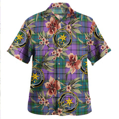 Clan Wardlaw Ancient Tartan Crest Badge Aloha Hawaiian Shirt Tropical Old Style FM38 Wardlaw Ancient Tartan Tartan Today   