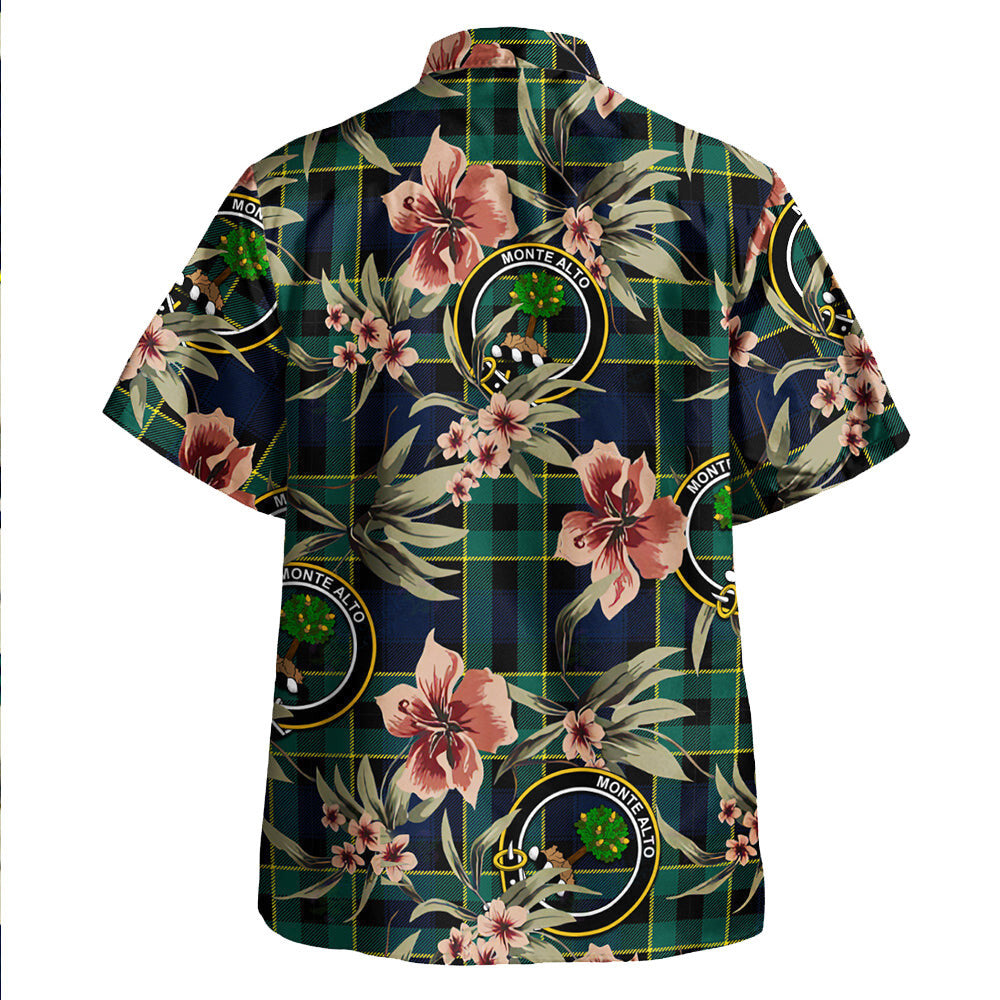 Clan Mowat Modern Tartan Crest Badge Aloha Hawaiian Shirt Tropical Old Style NH37 Mowat Modern Tartan Tartan Today   