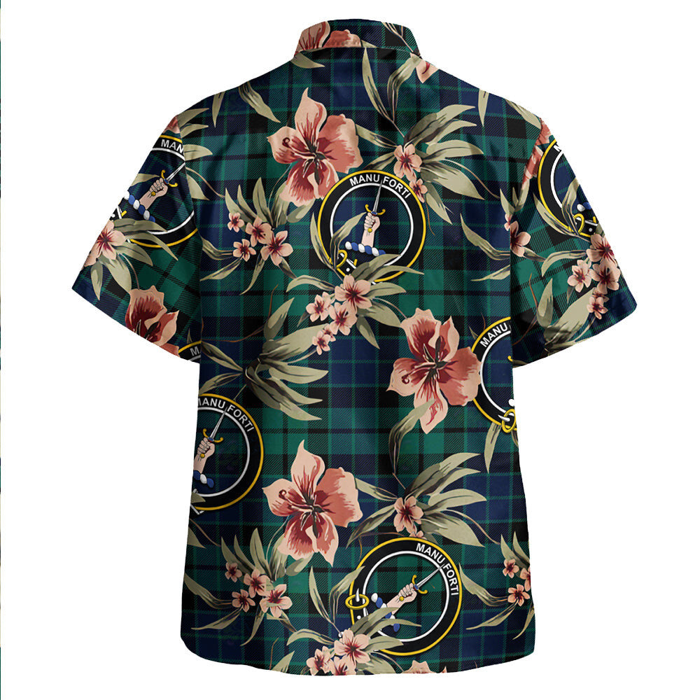 Clan MacKay Modern Tartan Crest Badge Aloha Hawaiian Shirt Tropical Old Style CF68 MacKay Modern Tartan Tartan Today   